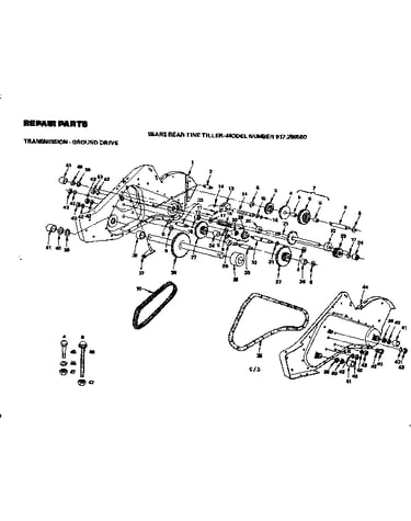 Transmission ground drive