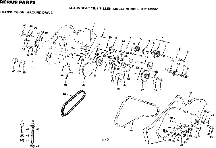 Transmission ground drive
