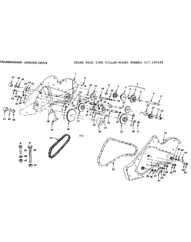 Transmission-ground drive