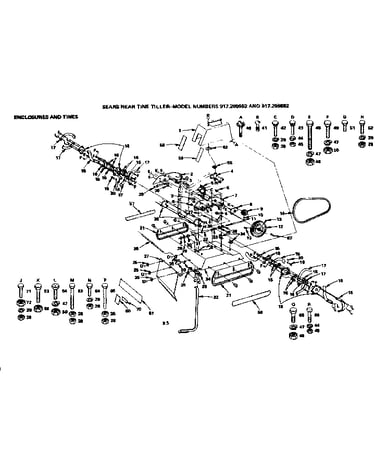 Enclosures and tines
