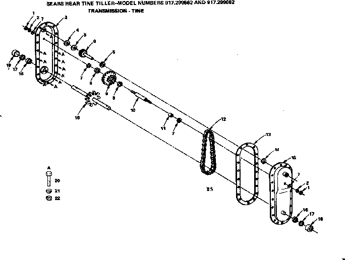 Transmission-tine