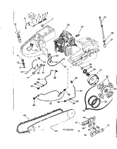 Chain/bar and oil/ fuel parts