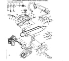 Craftsman 917353721 fuel tank, clutch & cutting diagram