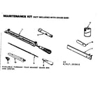 Craftsman 917353810 16 in. chain saw/maintenance kit diagram