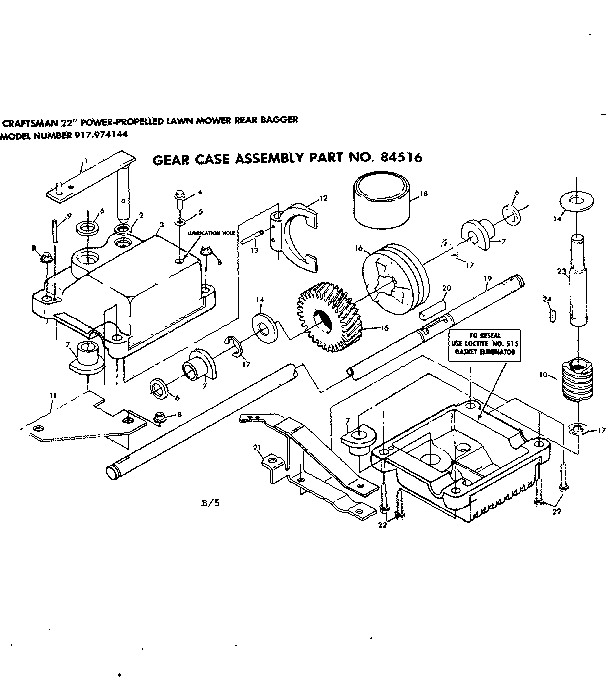 Gear case assembly