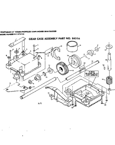 Gear case assembly