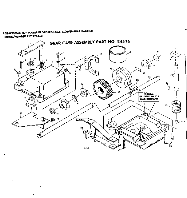 Gear case assembly