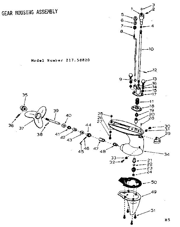 GEAR HOUSING ASSEMBLY