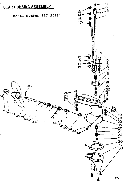 GEAR HOUSING ASSEMBLY