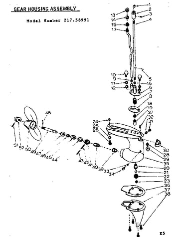 Gear housing assembly