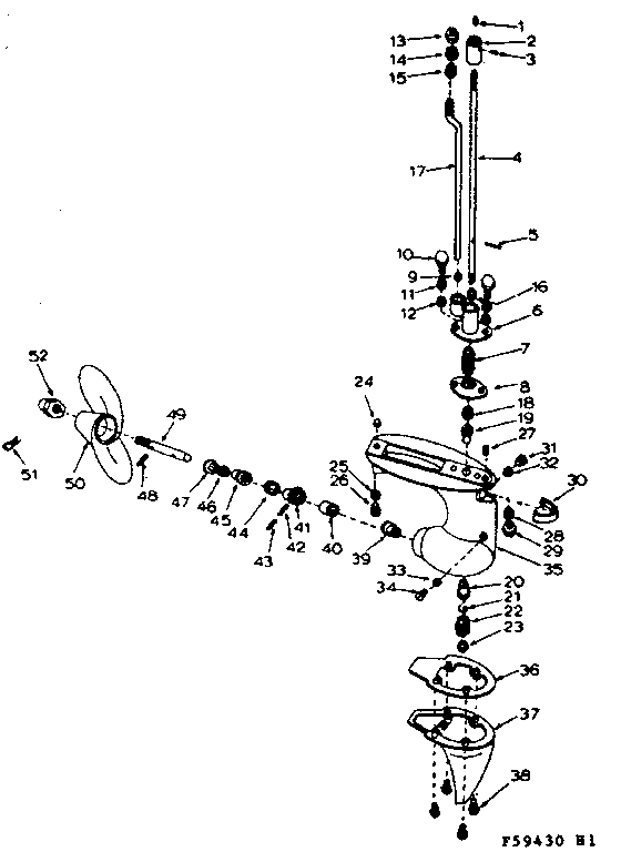 Gear housing assembly