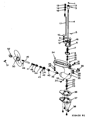 Gear housing assembly