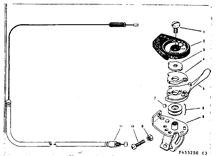 Trigger lever and cable assembly