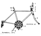 Sears 502455930 frame assembly diagram