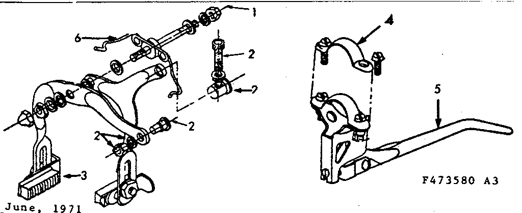 Front & rear caliper hand brake replacement parts