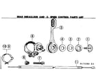 Sears 502473590 rear derailleur & 5-spd control diagram