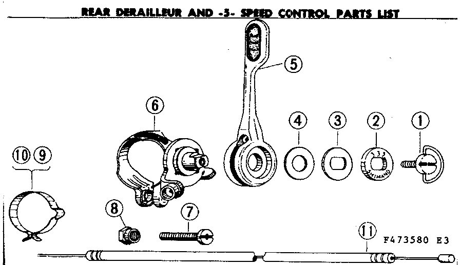 Rear derailleur & 5-spd control