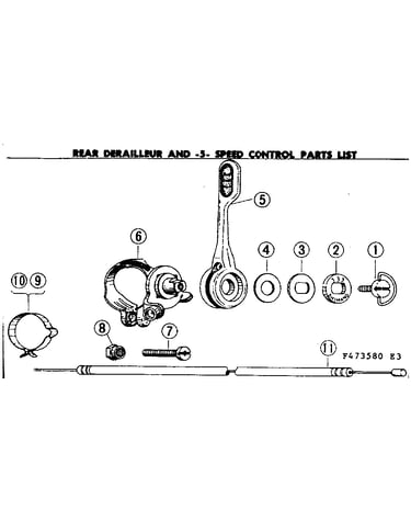 Rear derailleur & 5-spd control