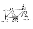 Sears 502473670 frame assembly diagram
