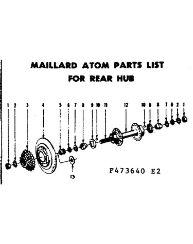 Maillard atom f rear hub