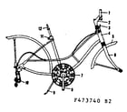 Sears 502473740 frame assembly diagram