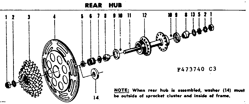 Rear hub