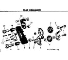 Sears 502473740 rear derailleur diagram
