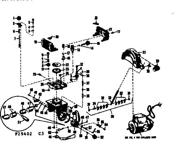Saw guard and yoke assembly