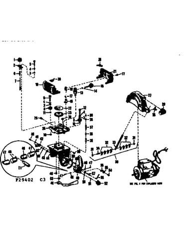 Saw guard and yoke assembly