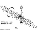 Craftsman 1318250 differential and axle assembly no. 55700 diagram