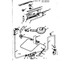 Kenmore 1033033410 burner section and controls diagram