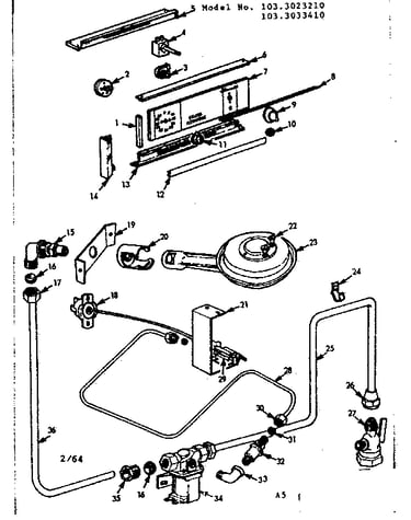 Burner section and controls
