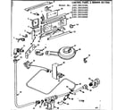 Kenmore 1033053600 control panel & burner section diagram