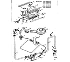 Kenmore 1033053710 control panel and burner section diagram