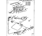 Kenmore 1033073800 control panel & burner section diagram