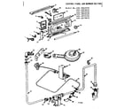 Kenmore 1033073410 control panel and burner section diagram