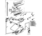 Kenmore 1033075400 burner section and controls diagram