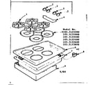 Kenmore 1033133400 maintop and body section diagram