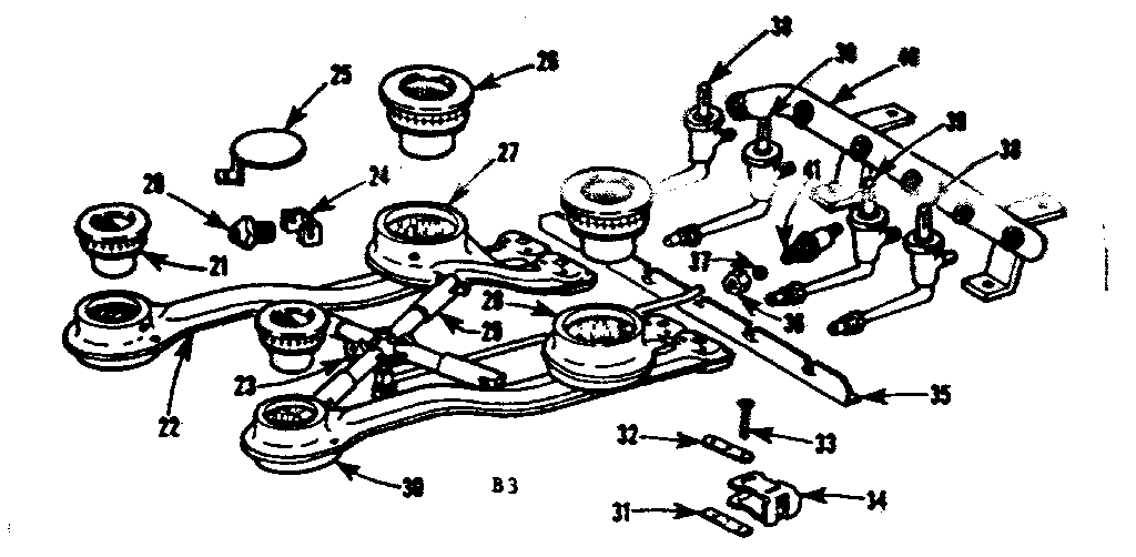 Burner section
