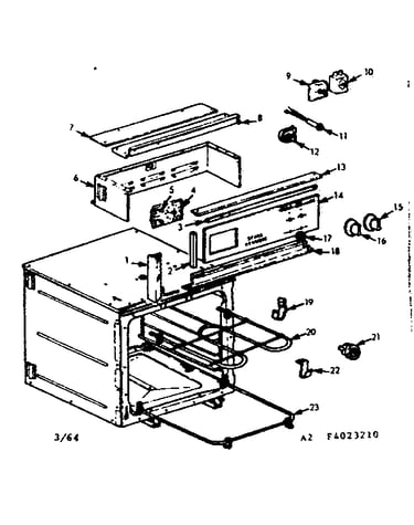 Control panel and element section