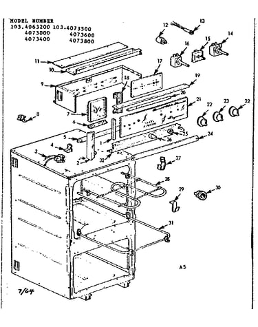 Control panel and element section