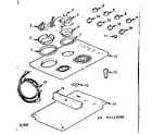 Kenmore 1034123200 maintop and element section diagram