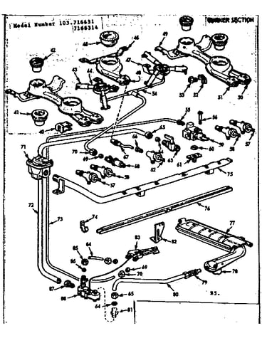 Burner section
