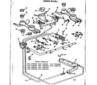 Kenmore 1037296384 burner section diagram