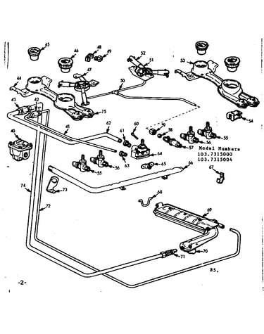 Burner section
