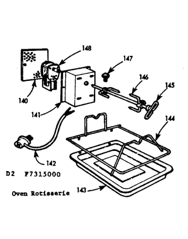 Oven rotisserie