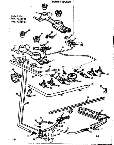 Burner section