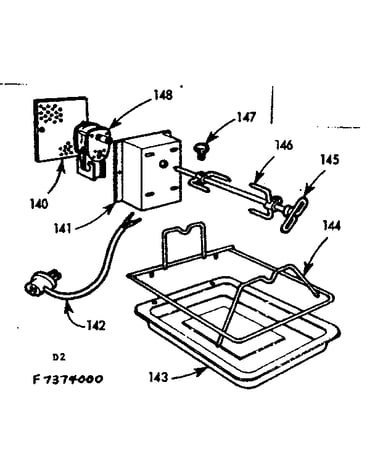 Optional oven rotisserie