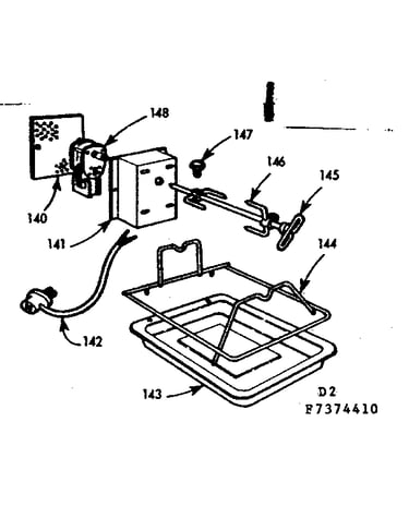 Optional oven rotisserie