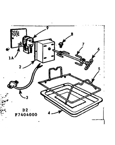 Optional oven rotisserie